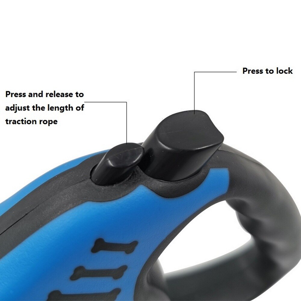 3 / 5 M Dog Walking Rope Retractable Extension Pet Traction Line Tape Soft Handle Automatic Telescopic Dog Rope Pet Walking Lead