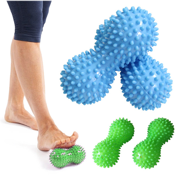1Pcs Durable PVC Spiky Massage Ball Trigger Point Sport Fitness Hand Foot Pain Relief Plantar Fasciitis Reliever Fitness tools