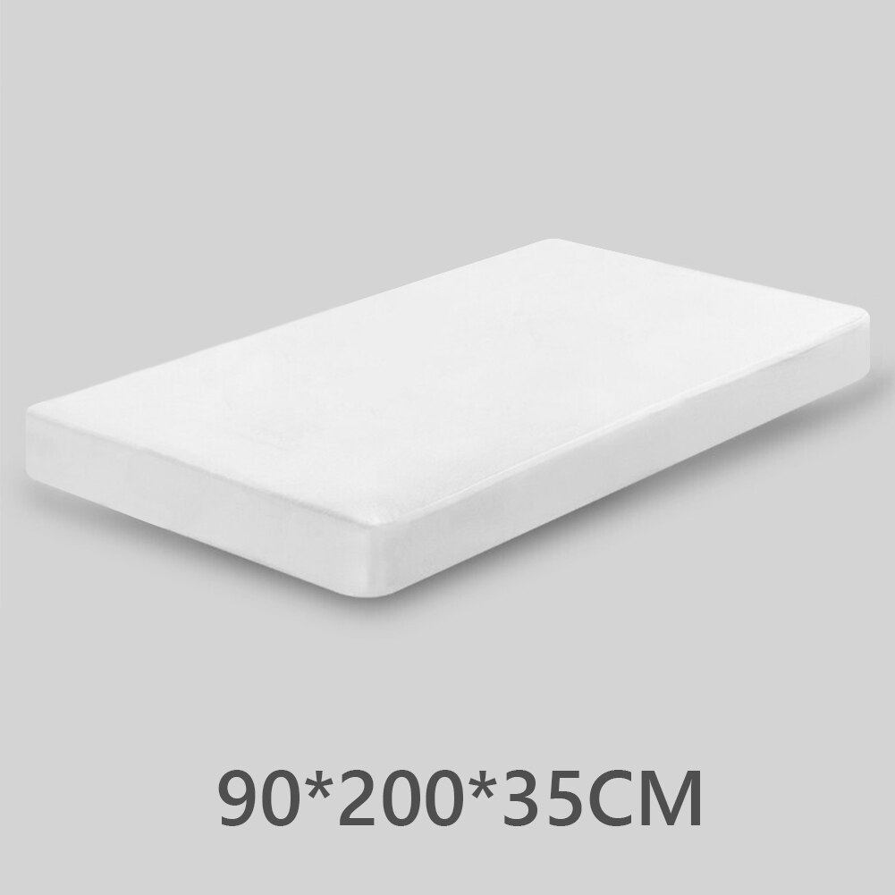 Myk vanntett laken overmadrass med båndseng enkel dobbel king size pute dekket beskytter madrasstrekk: 90 x 200 x 35cm