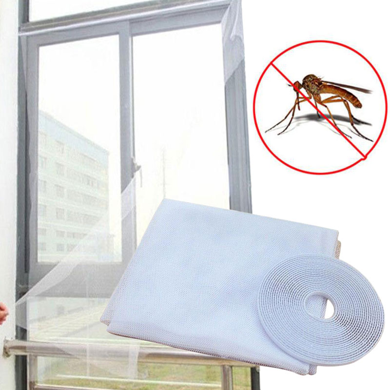 Window Mesh Curtain Net Insect Window Net Screen DIY Magic Fly