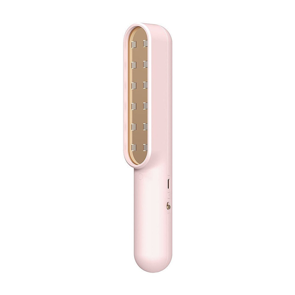 LED Sterilize UV-C Light Germicidal UV Lamp Handheld Disinfection Portable Tube For Disinfectant: Pink