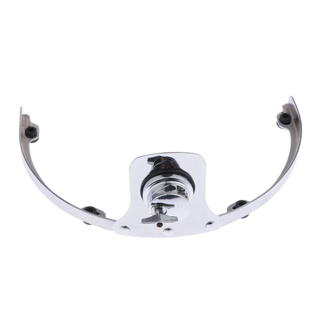 Stainless Steel Drum Suspension Hoop Rim Mount Bracket Hanger for 13 Inch Tom Drum Accessory, Silver