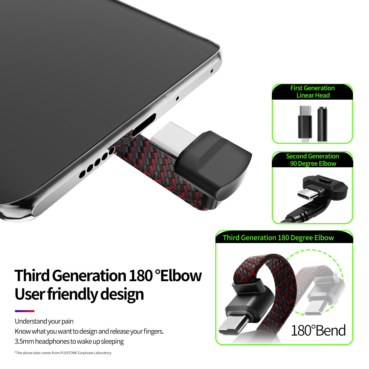PLEXTONE GS1 3in1 Adapter Type-C to Audio Jack 3.5mm Fast Charging