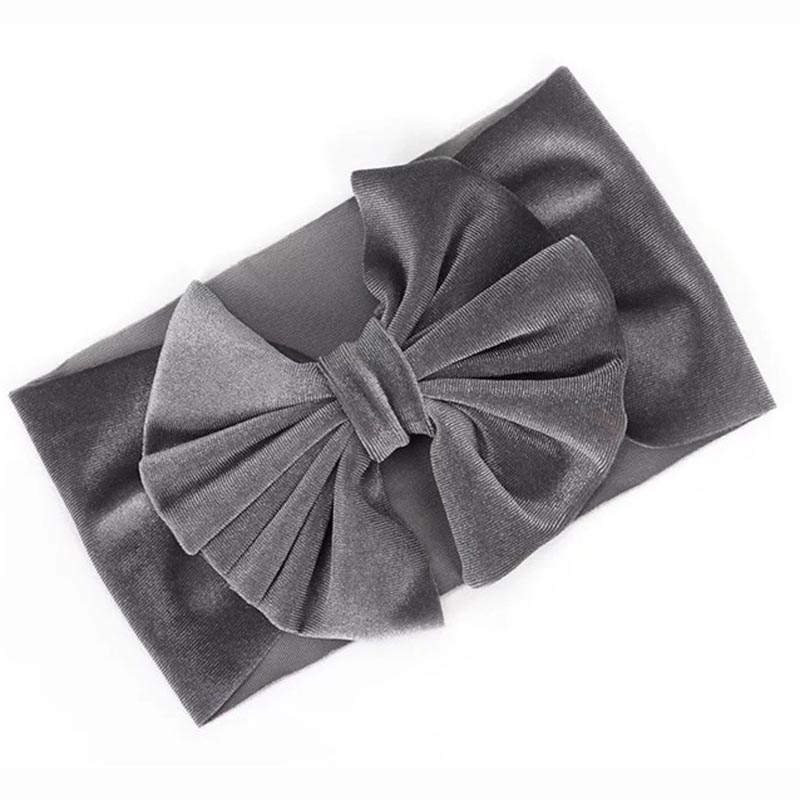 oro de bebé de terciopelo cinta elástica turbante diadema arcos niños bebé niña diademas para el pelo accesorios para el pelo para niños: headband 10