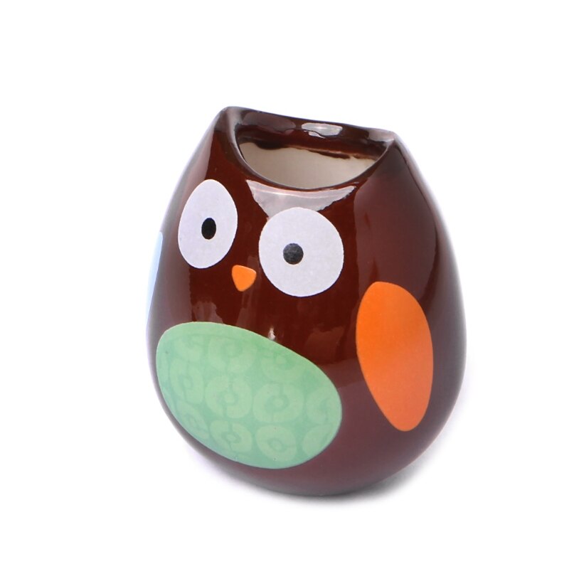 Söt uggla rostfritt stål djur frukt gaffel barn snack tårta mat plocka