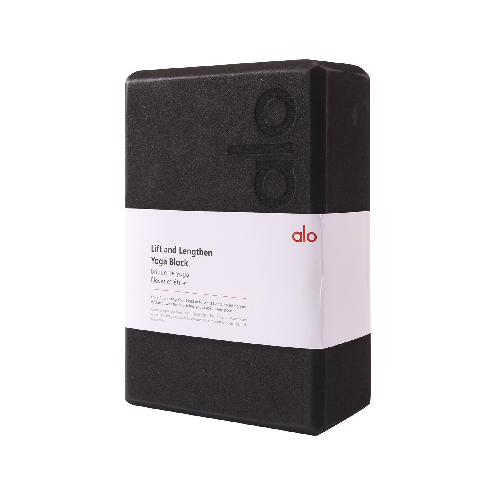 Alo Yoga Gym Fitness Yoga Brick Solid Color High Density Foam Block Sports Exercise Training Fitness Equipment Pilates Shaping: Black