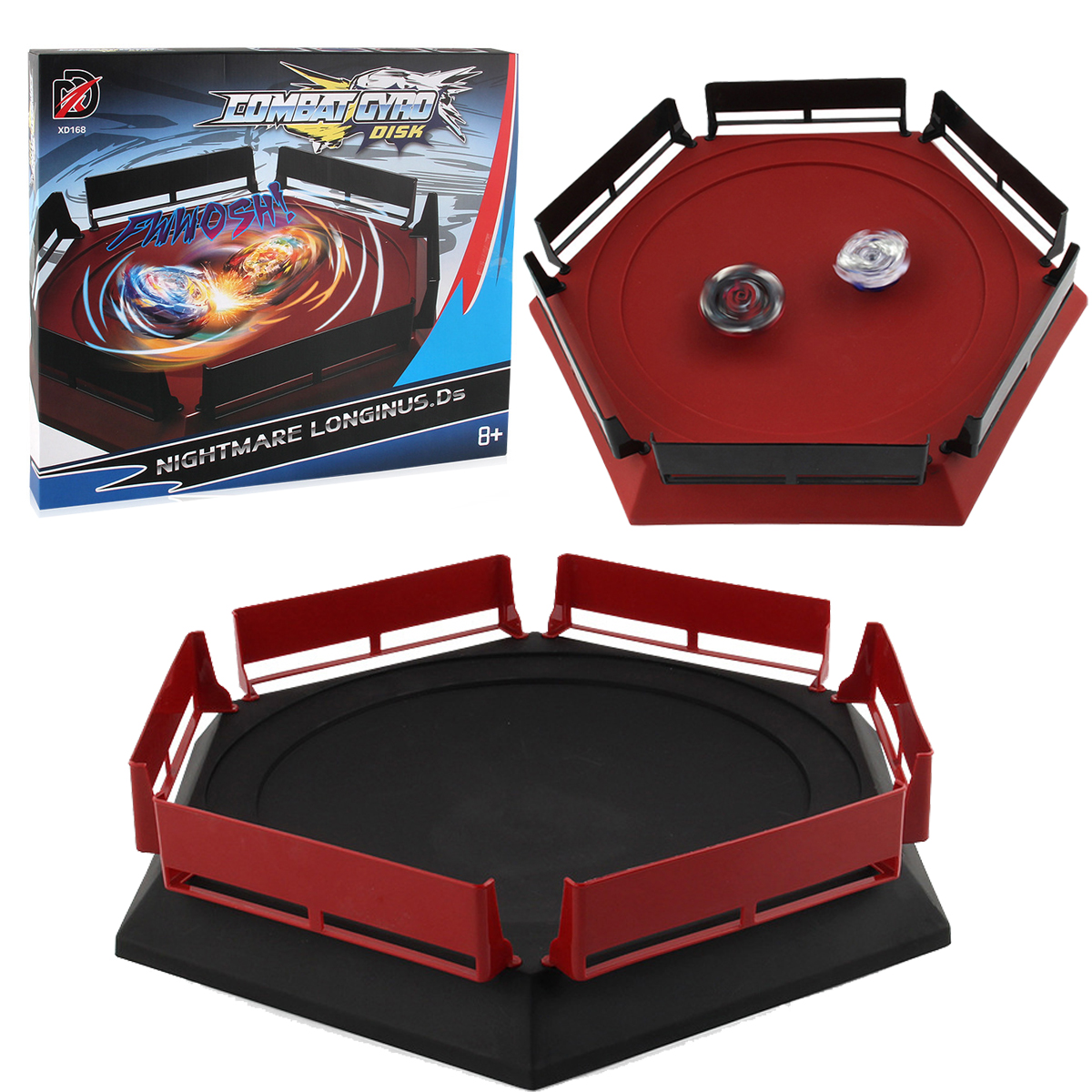 33cm Large Burst Gyro Arena Toy with Metal Battle Top Spinning Base Stadium Disk for Competitive Fighting Games