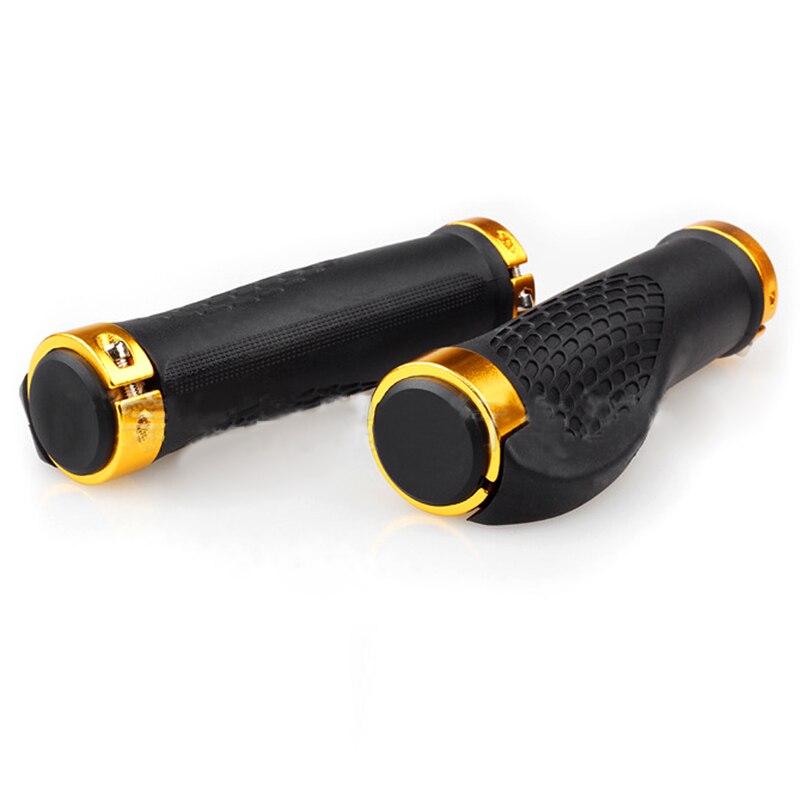 2pcs Ergonomic MTB Road Bicycle Grips Cycling Skid-Proof Grips Anti-Skid Rubber Mountain Bike Lock On Bicycle Handlebars: yellow