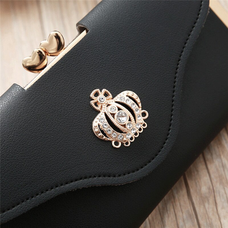 Women Lady PU Leather Clutch Case Long Hand Bag Purse Wallet Handbag