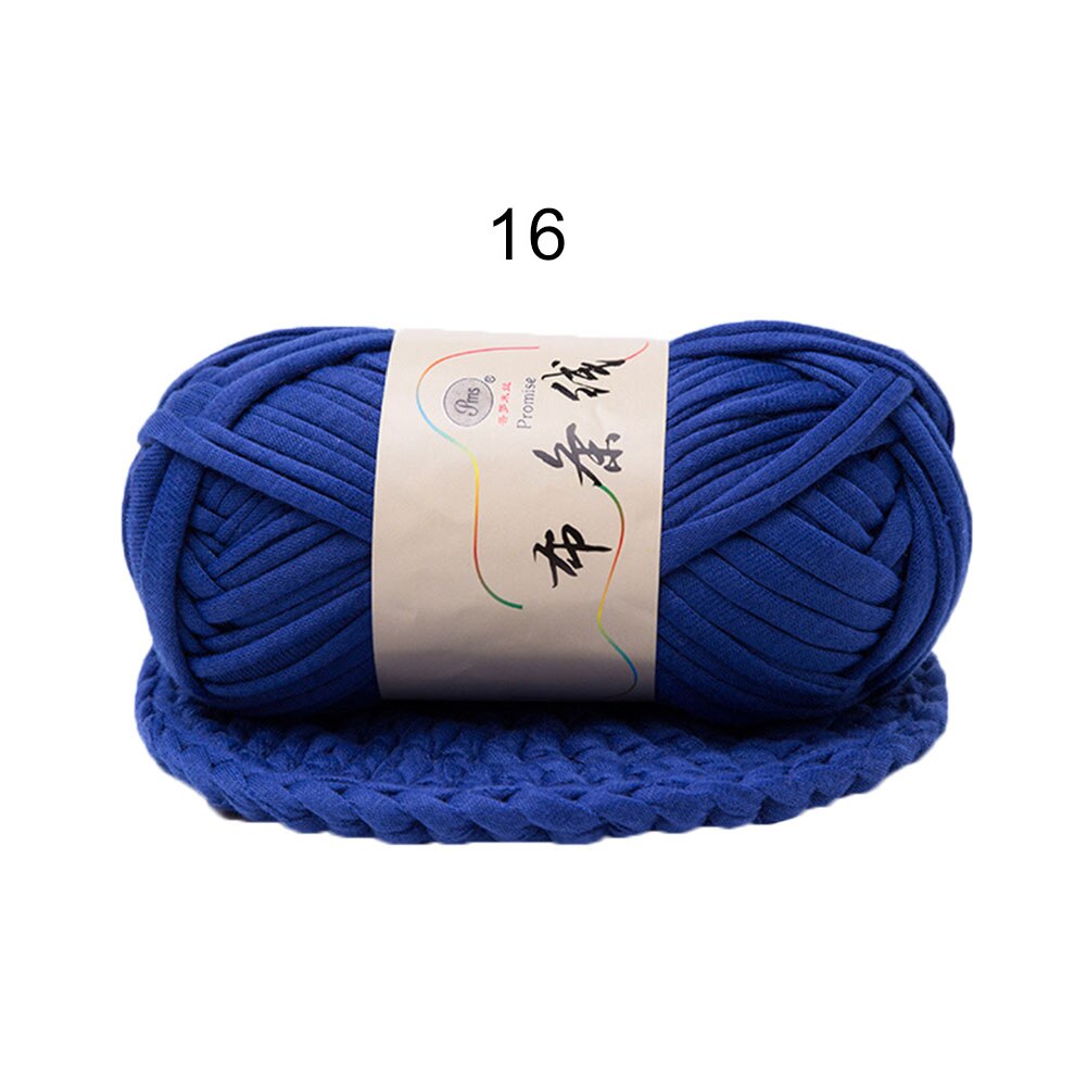 Hand-knit Woven Thread Thick Basket Blanket Braided DIY Crochet Cloth Fancy Yarn Hand-knitted Medium and Thick Wool: Sapphire Blue