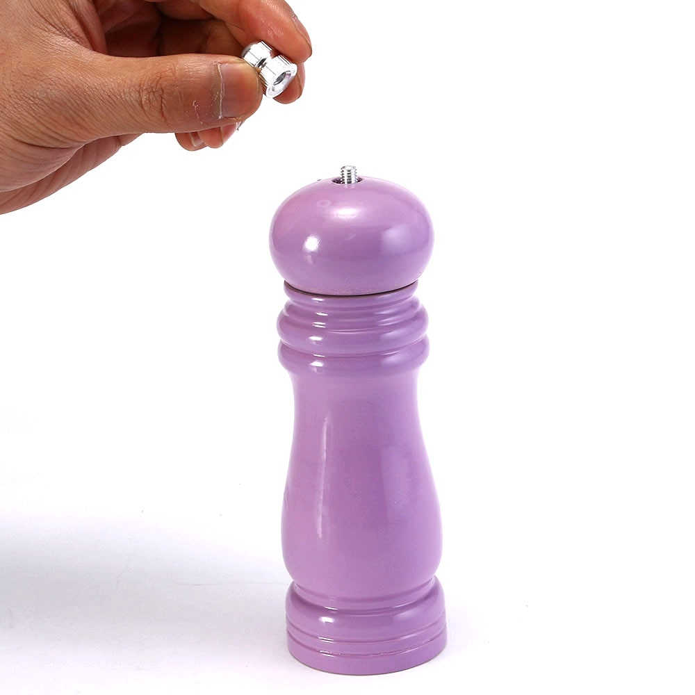1 stk fargerik krydderpotte tre pepper kvern salt og pepper shaker kjøkken matlaging krydder salt sukker mølle krydderverktøy