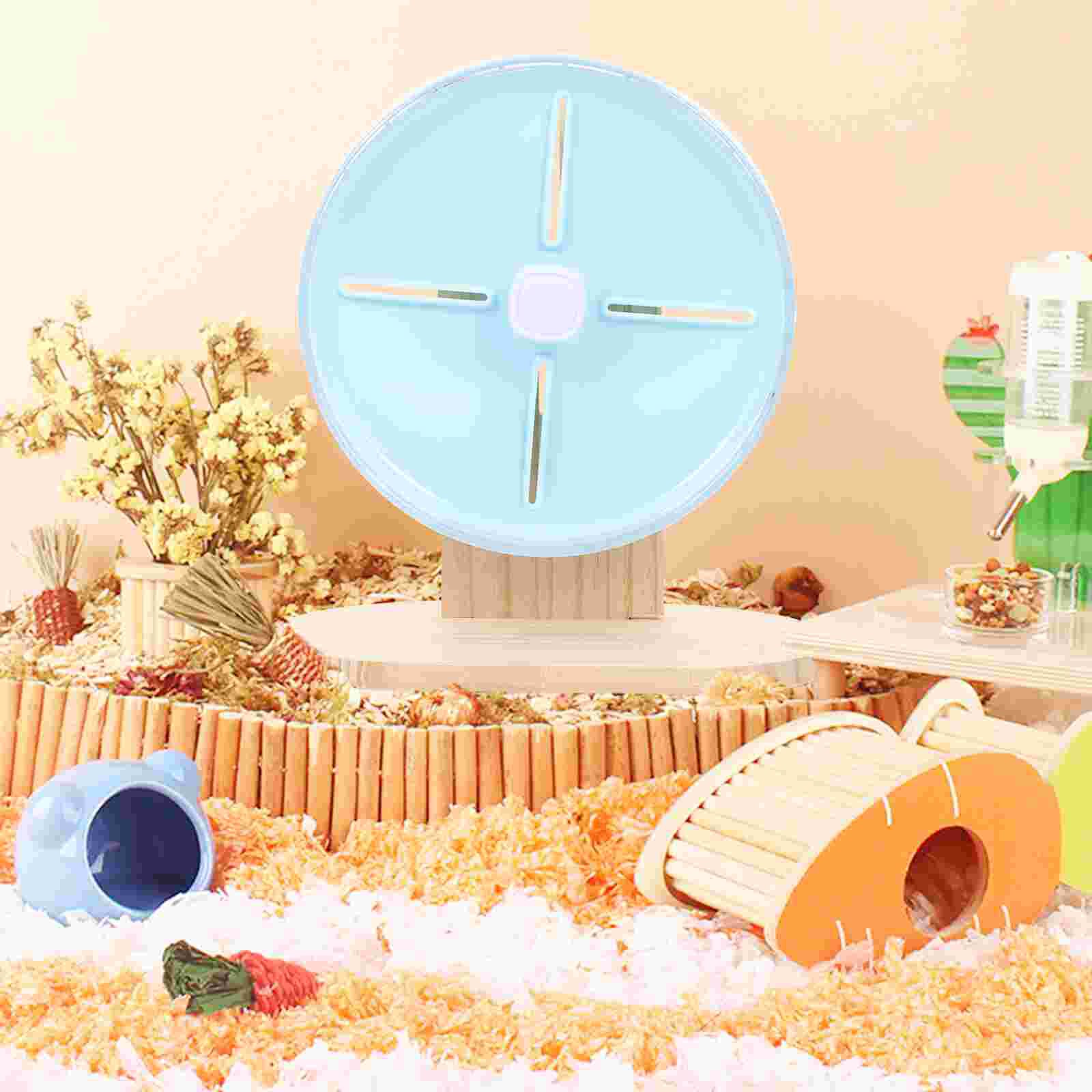 1 Set Stille Hamster Wiel Chinchilla Kooi Wiel Plastic Rat Wiel Hamster Accessoire