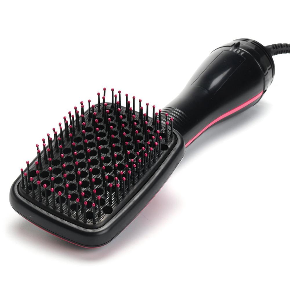 Blower Brush Hair One Step Hair Dryer and Volumizer Air Brush Brush Hair Straightener Hairdryer Brush for Hair: black-no box / UK