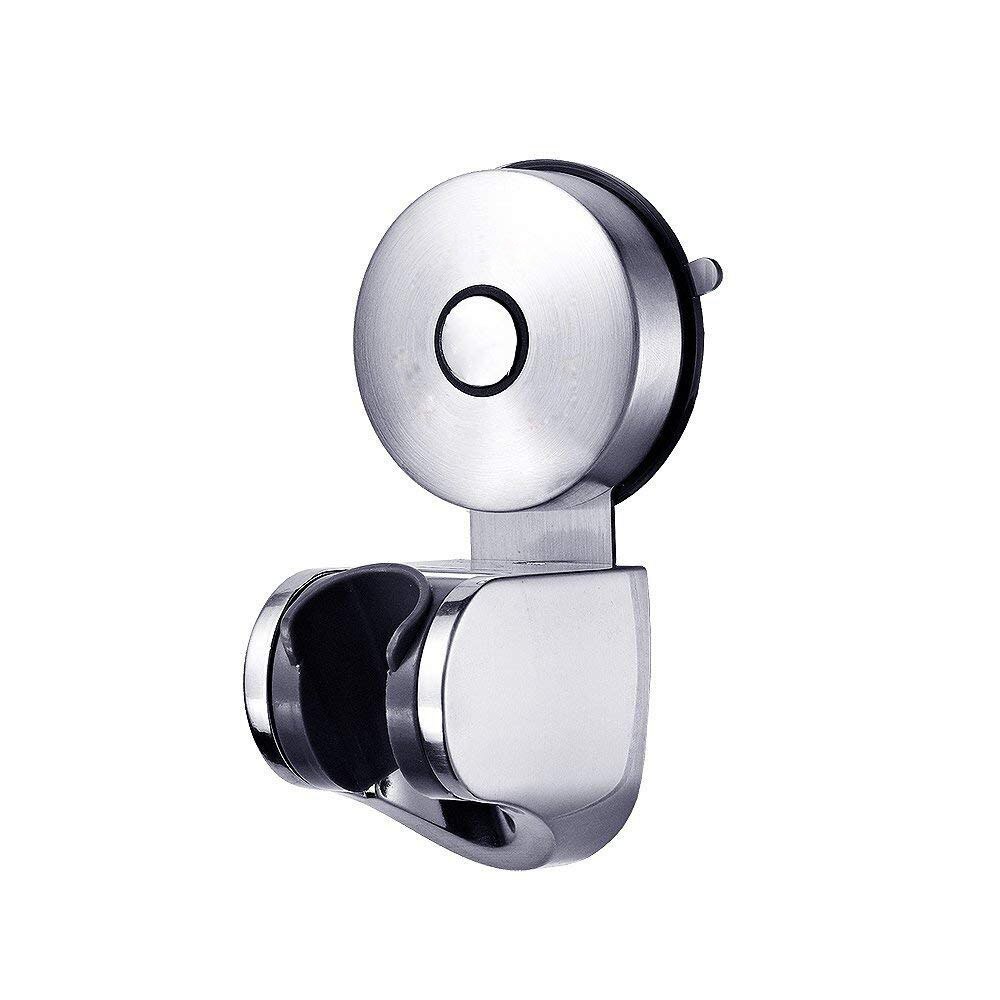304 Stainless Steel Vacuum Suction Cup Adjustable Handheld Shower Head Bidet Sprayer Holder Wall Mount for Bathroom Accessories: Default Title