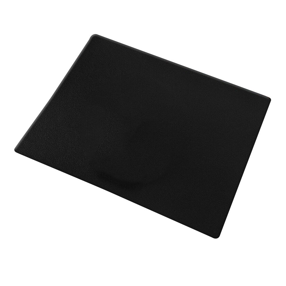 Mouse Pad Waterproof PU Leather Mousepads Simple Solid Color Office Gaming Mouse Pad Mat For Laptop Computer PC Desktop 26x21cm: Black