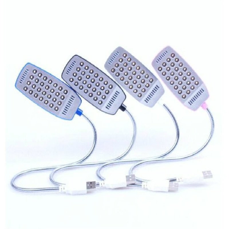 Lámpara de luz USB para ordenador, lámpara de lectura brillante Flexible, Mini 28 LED para Notebook, ordenador de escritorio, PC y portátil, luz de libro USB
