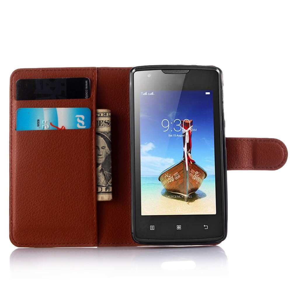 Wallet Cover Card Holder Phone Cases for Lenovo Vibe A A1000 Pu Leather Case Protective Shell