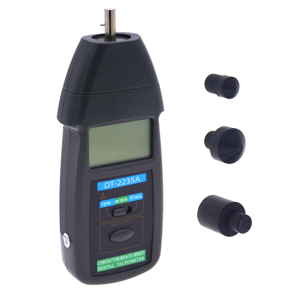 DT-2235A Lcd Digital Contact Tachometer Rpm Tach Tester Meter Motor Speed Gauge Testen Handheld Optische