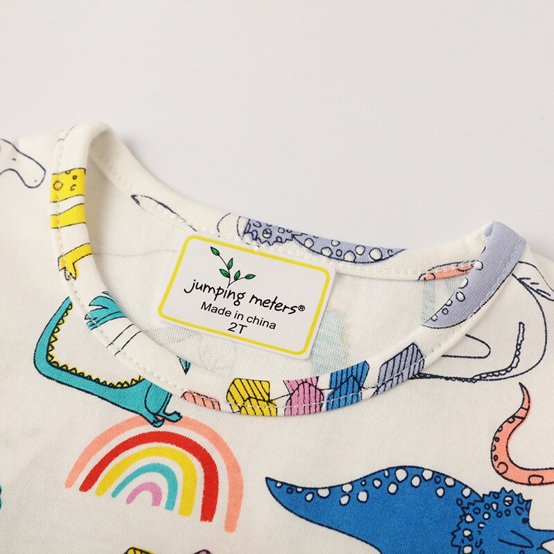 Kid Peuter Baby Meisje Kleding Dinosaurus Print Katoen Jurken Zonnejurk Casual Cure Korte Mouw Zomer Jurk Outfit Kleding 2-7Y