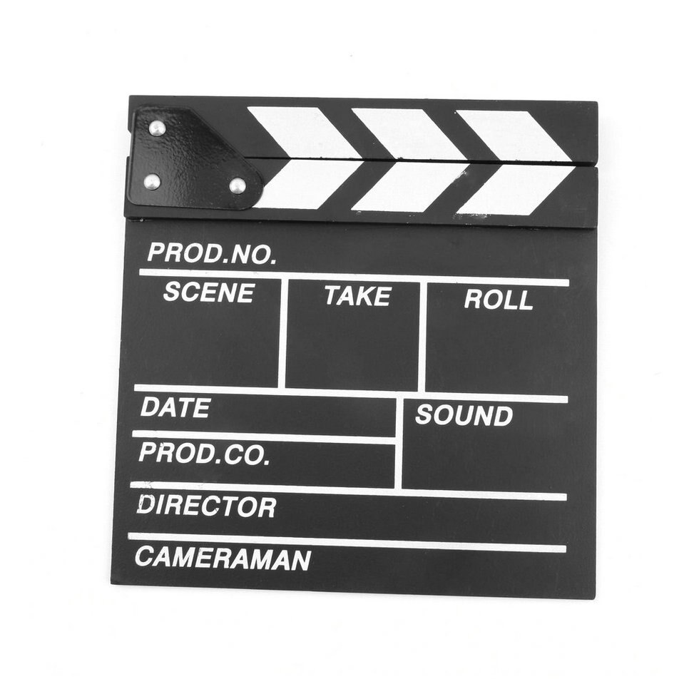 Director Video Scene Clapperboard TV Movie Clapper Board Film Slate Cut Prop