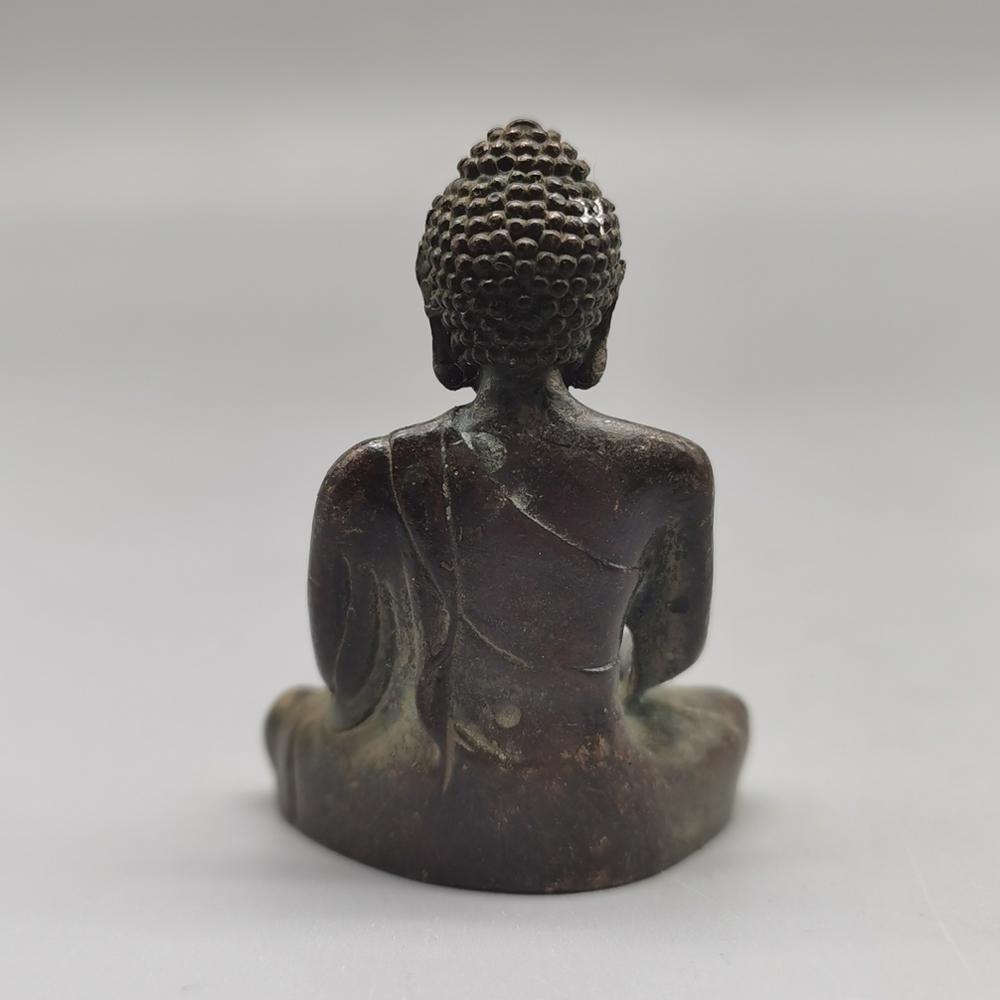 Chinese Tibet Boeddha Bronzen Standbeeld Koper Boeddha