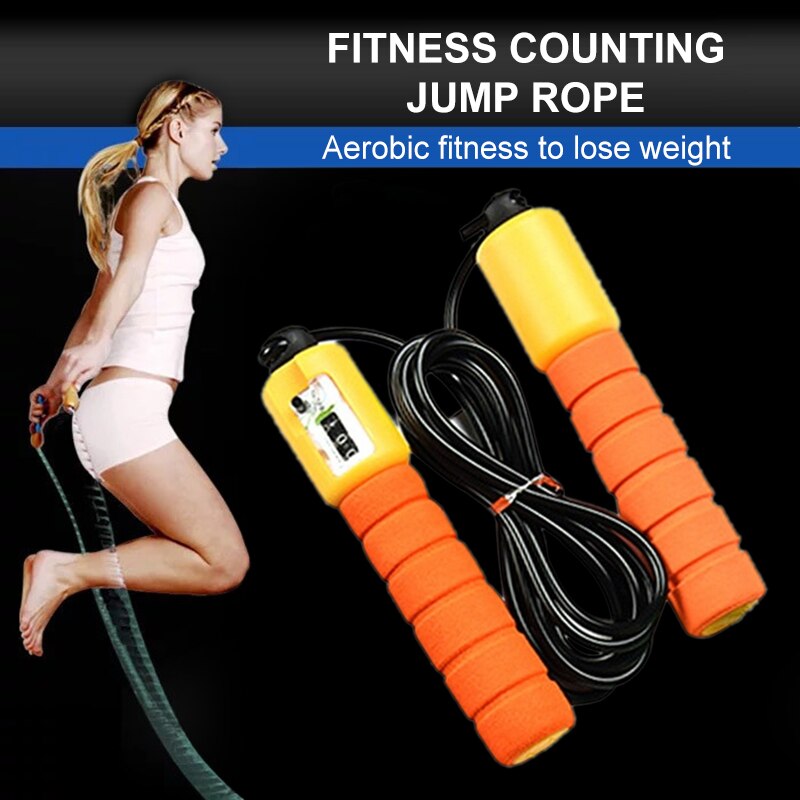 Cuerda de saltar ajustable, contador Digital, electrónica, ejercicio de Fitness, saltar, Fitness,