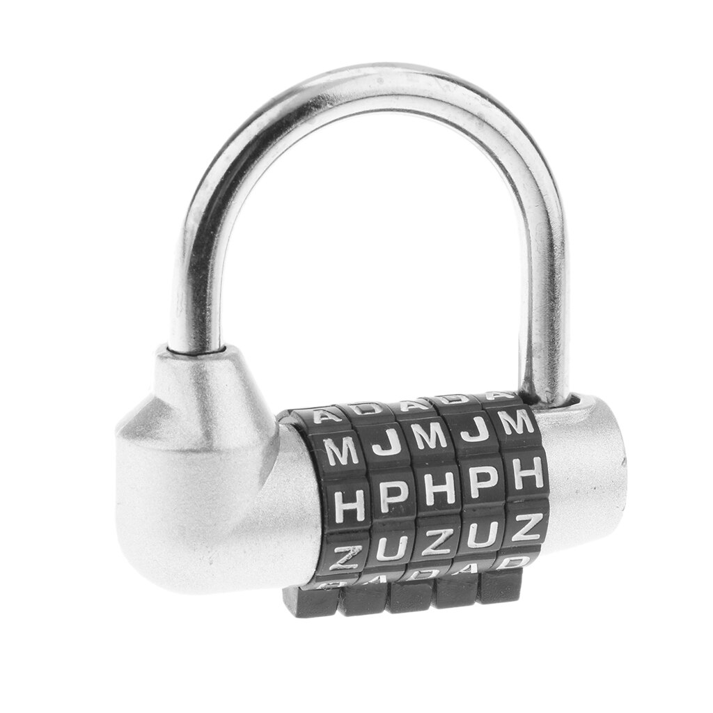 Cadenas combinaison 5 lettres à cadran | En alliage de Zinc, Code mot de passe pour voyage