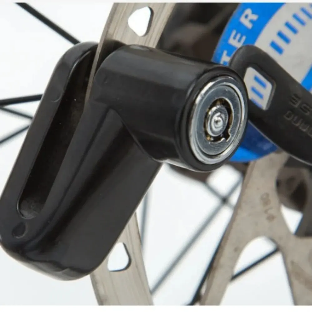 Blocco freno a disco antifurto KJOY per scooter elettrici - Blocco filo d'acciaio per la sicurezza di bici/moto: Army Green