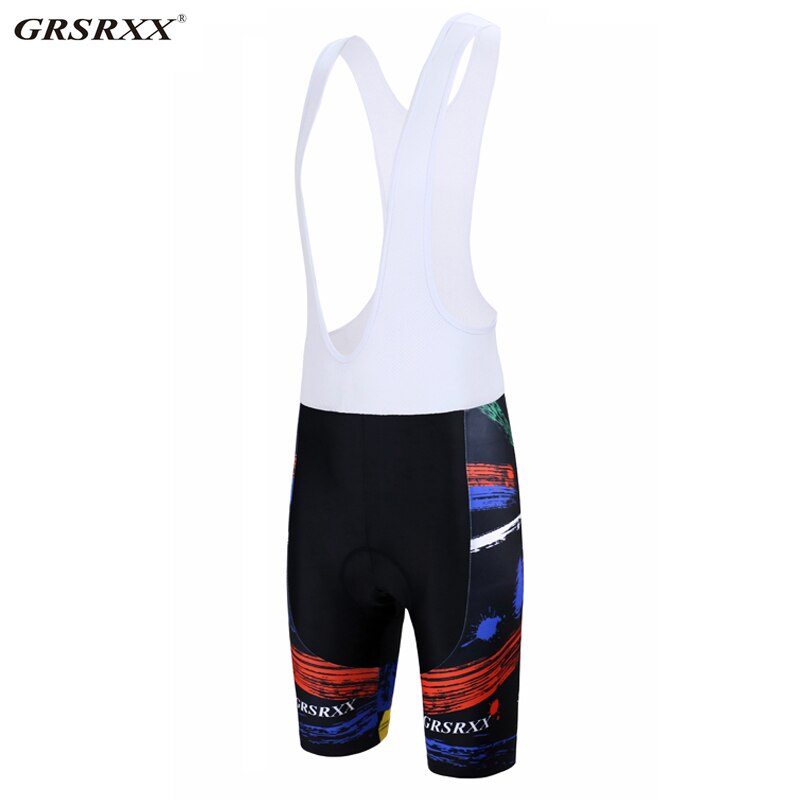 GRSRXX Cycling Shorts With Pro Shockproof MTB Mountain Bike Bicycle Riding Cycling Pants Lycra Breathable Bike Racing Tights: Bib Cycling Shorts / L