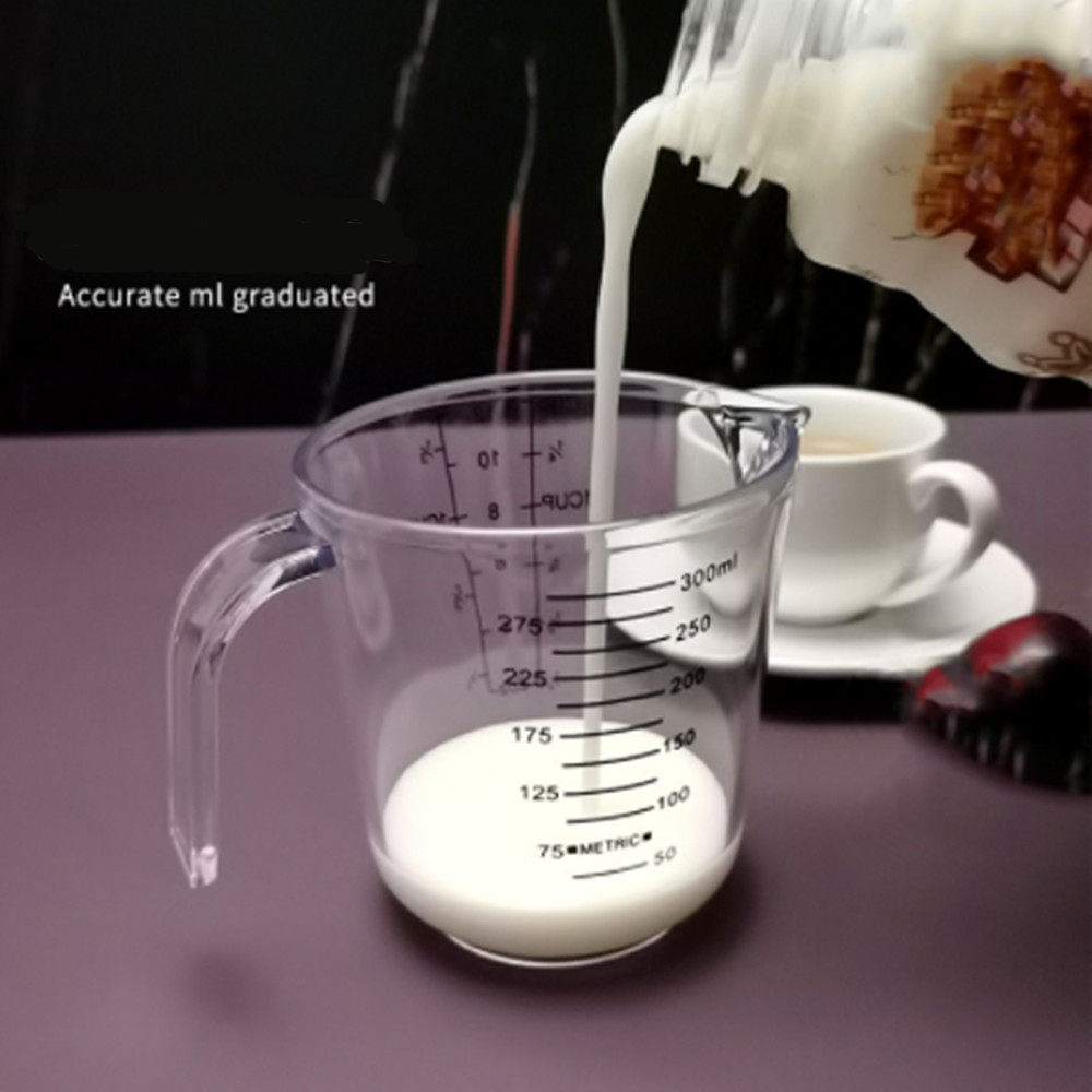 Plastic Measuring Cup with Scale for Baking Milk Tea Special Breakfast Milk Juice Measuring Cup Transparent Cup