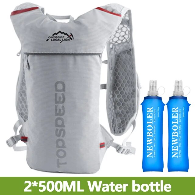 Newboler Trail running-ultraleichter 5-l-Rucksack, laufende Trink weste, Marathon, Fahrrad 2l Wasser beutel