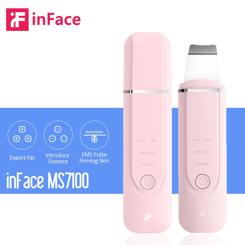 Inface Ultrasone Ion Cleansing Mee-eter Massage Huid Scrubber Peeling Schop Facial Pore Cleaner Machine Xiaomi Supply Chain