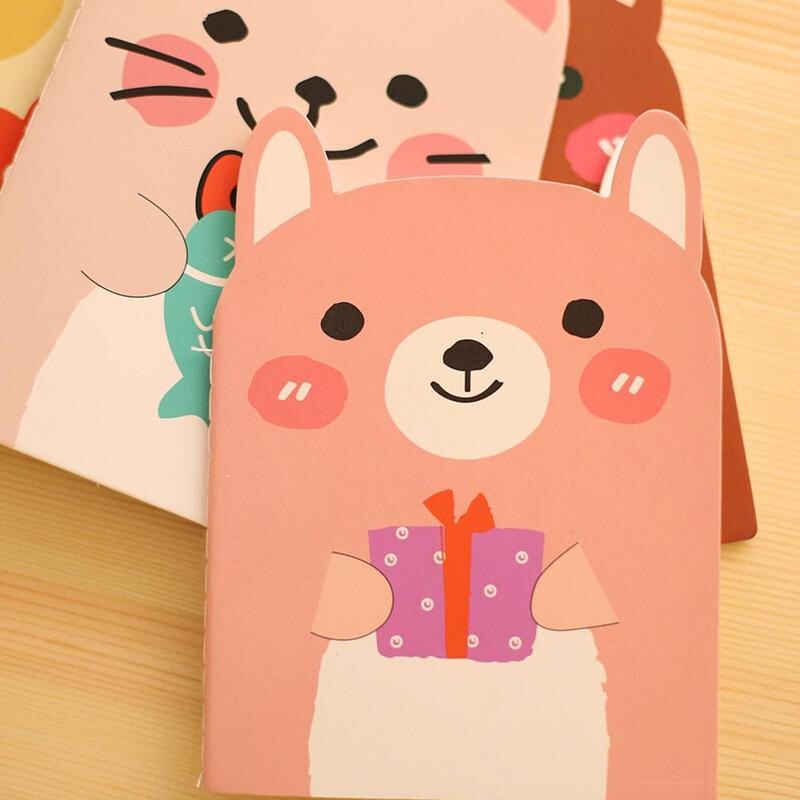 Notebook Stationery Notepad Cute Cartoon Bear Words Reciting Students In Random Colors Notepad G5U4