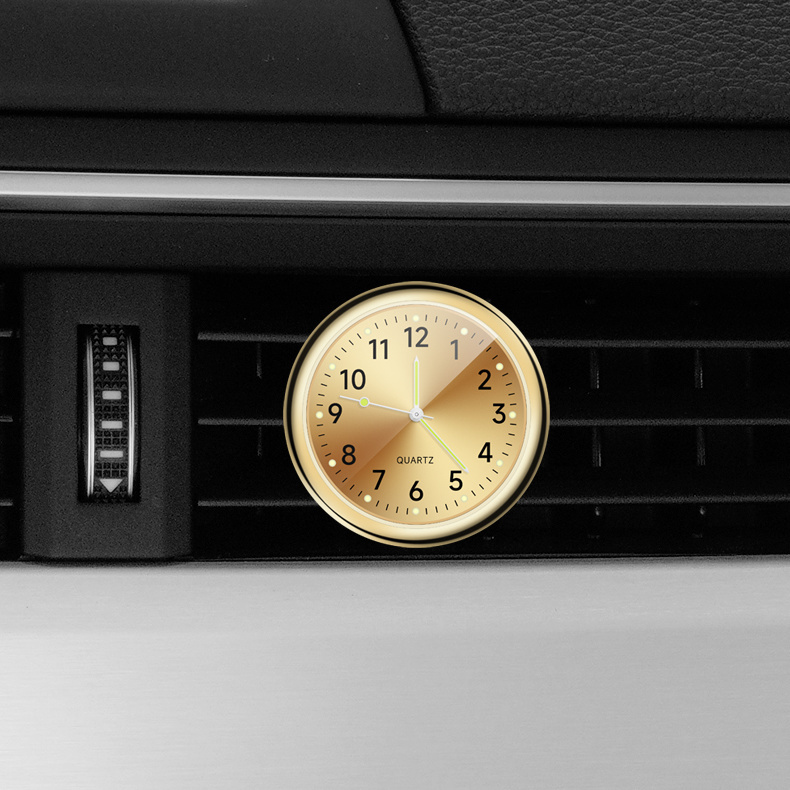 Auto Zifferblatt Uhr Leucht Auto hoch-präzision Elektronische Uhr hoch-Ende-Auto Elektronische Quarz Uhr: Braun