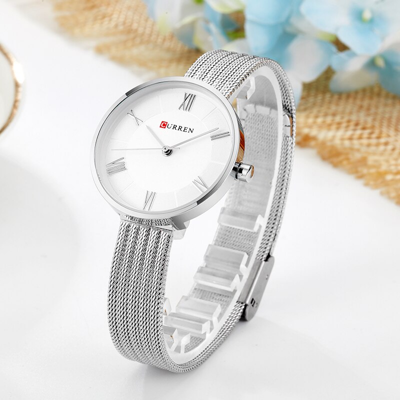 Curren Luxe Vrouwen Armband Horloges Casual Dames Jurk Quartz Klok Volledig Stalen Vrouwelijke Horloge Montre Femme Reloj Mujer