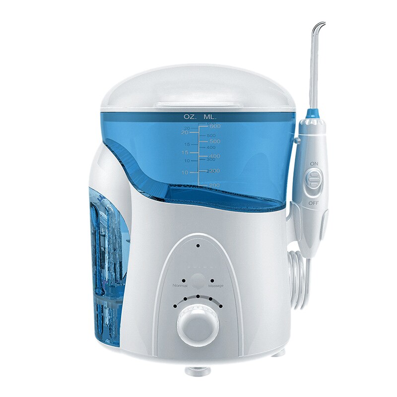 Nicefeel Water Flosser Elektrische Aanrecht Monddouche 600Ml Met 7 Tips Voor Bretels Bruggen Care Eu Plug: Blue