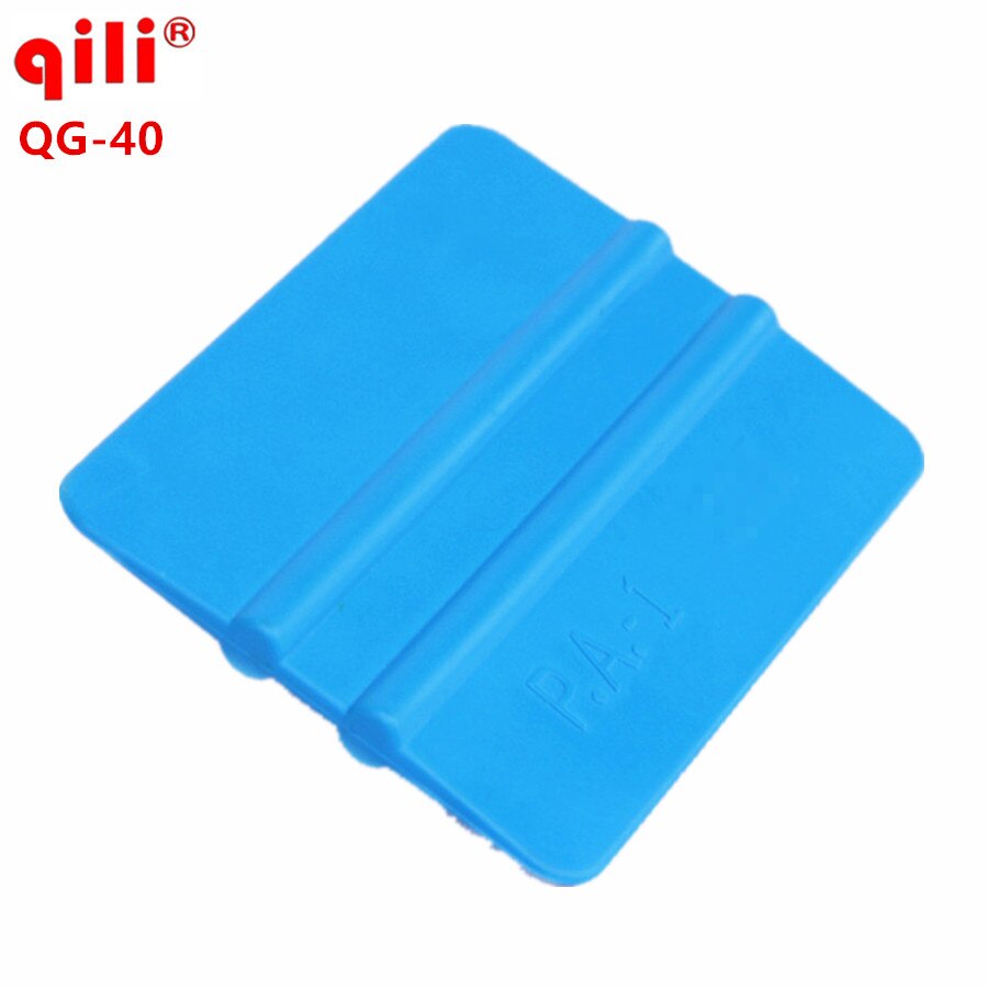 Qili qg -40 med størrelse 10cm*7cm bil vinyl film indpakningsværktøj blødt fleksibelt gummiskraberværktøj