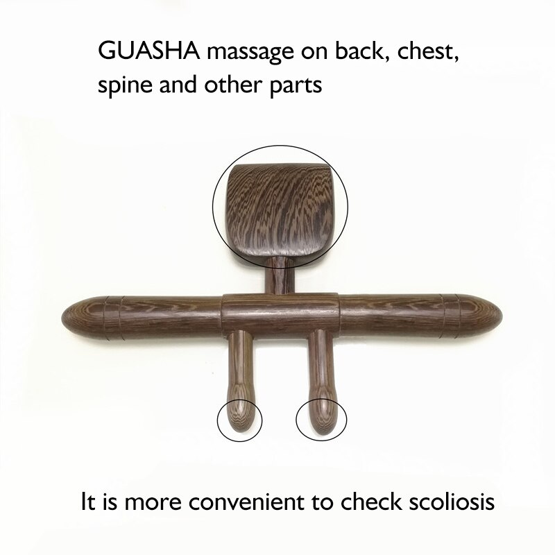 Espátula para raspar acupresión de madera Natural para espalda hombro cuello pierna cuerpo celulitis masaje Deep Tissue Muscle Fascia relax