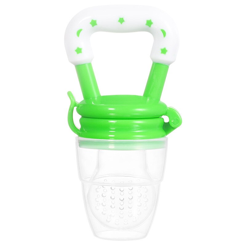Baby tand tandvlees baby training kauwen fruit en groente met beet bag taai speelgoed: Green
