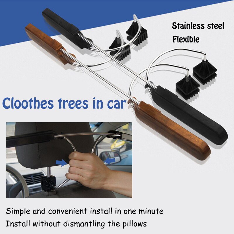 Car-styling Car clothes rack Accesories Stainless steel adjustable hanger For Nissan qashqai juke Peugeot 206 307 Citroen c4 c5