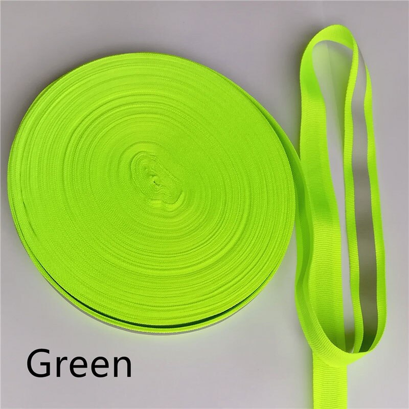 Cinta reflectante fluorescente para coser en ropa, accesorio de 20mm x 10mm x 50 yardas: green