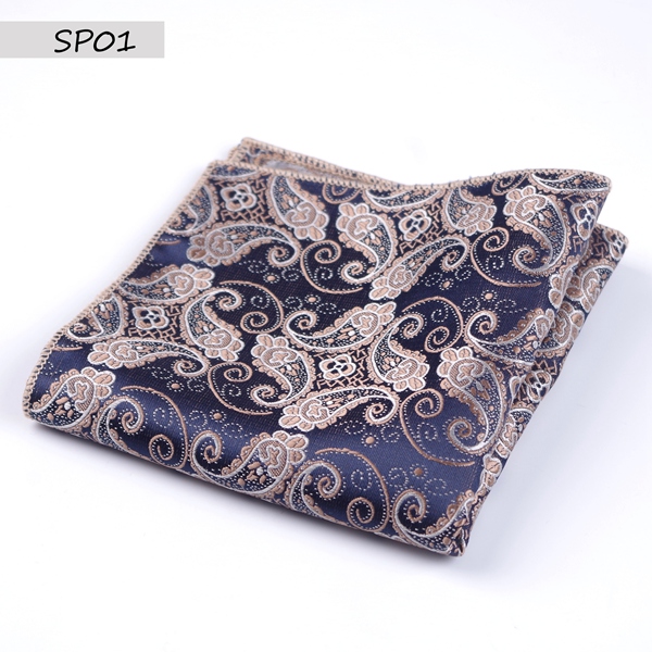 Robe de mariage avec imprimé mouchoir de poche pour homme, accessoire de Collocation, nouveauté, 23x23cm: SP01
