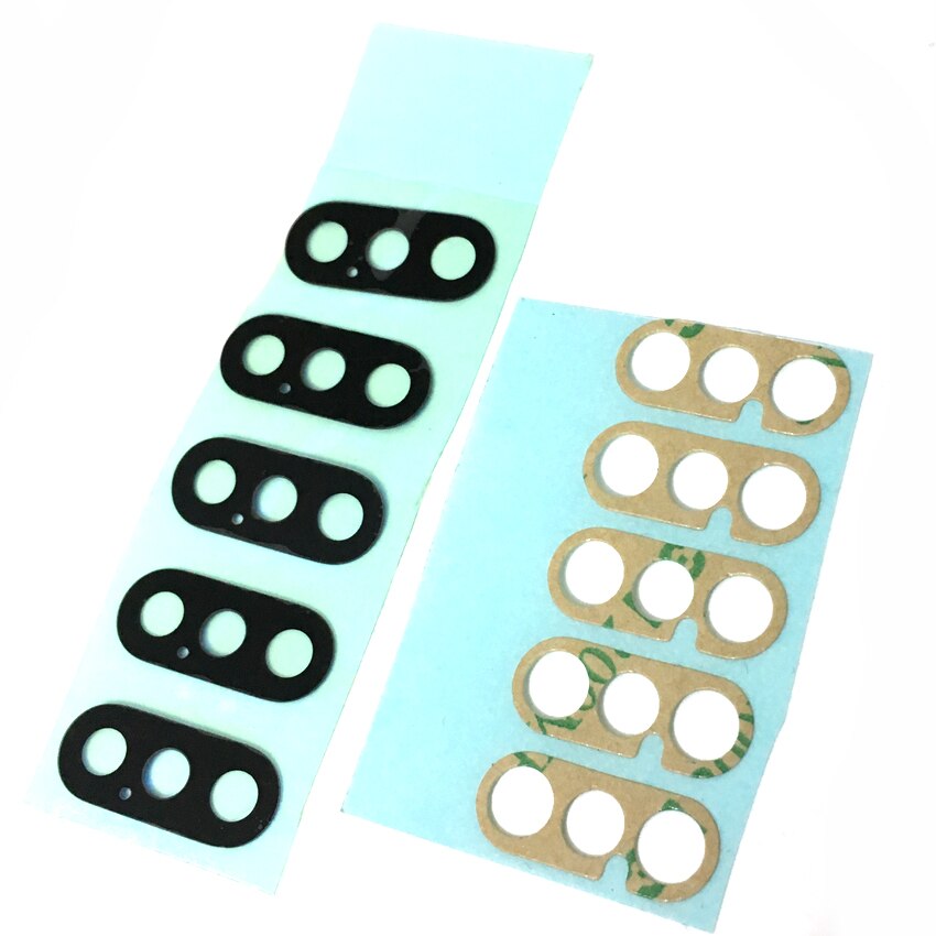Lente de Cristal de cámara 50 Uds para iphone 6 6S 7 7 Plus 8 8 Plus X XR XS Max 11 Pro cámara trasera Bcak cubierta de cristal con adhesivo