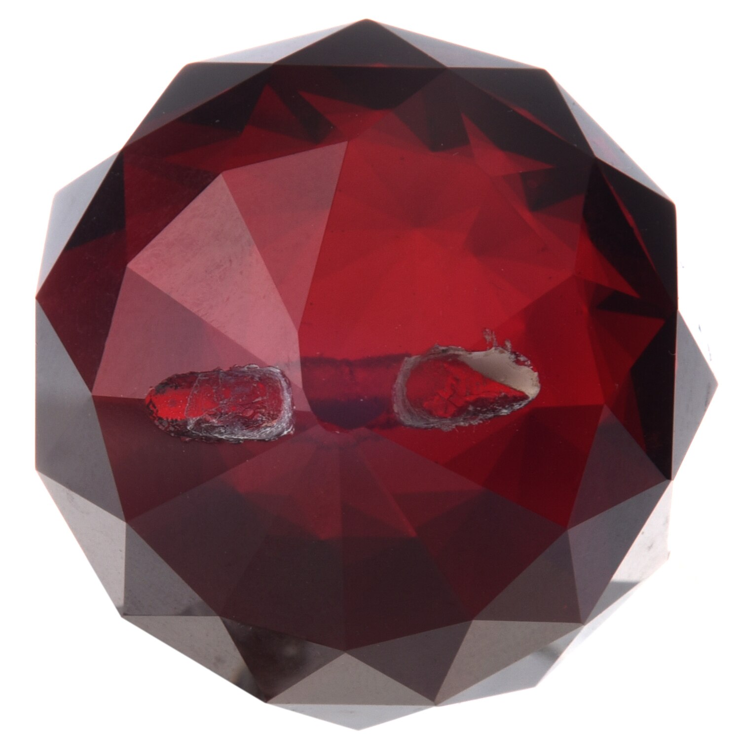 40mm Red Crystal Ball Prisms by Square