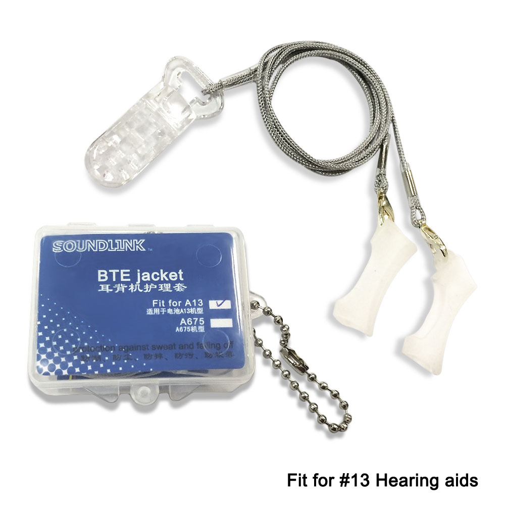 Bte høreapparatbeskytter beskyttende ærmer holder cover clip jakke til 13#  og 675#  høreapparater: For lille bte 13