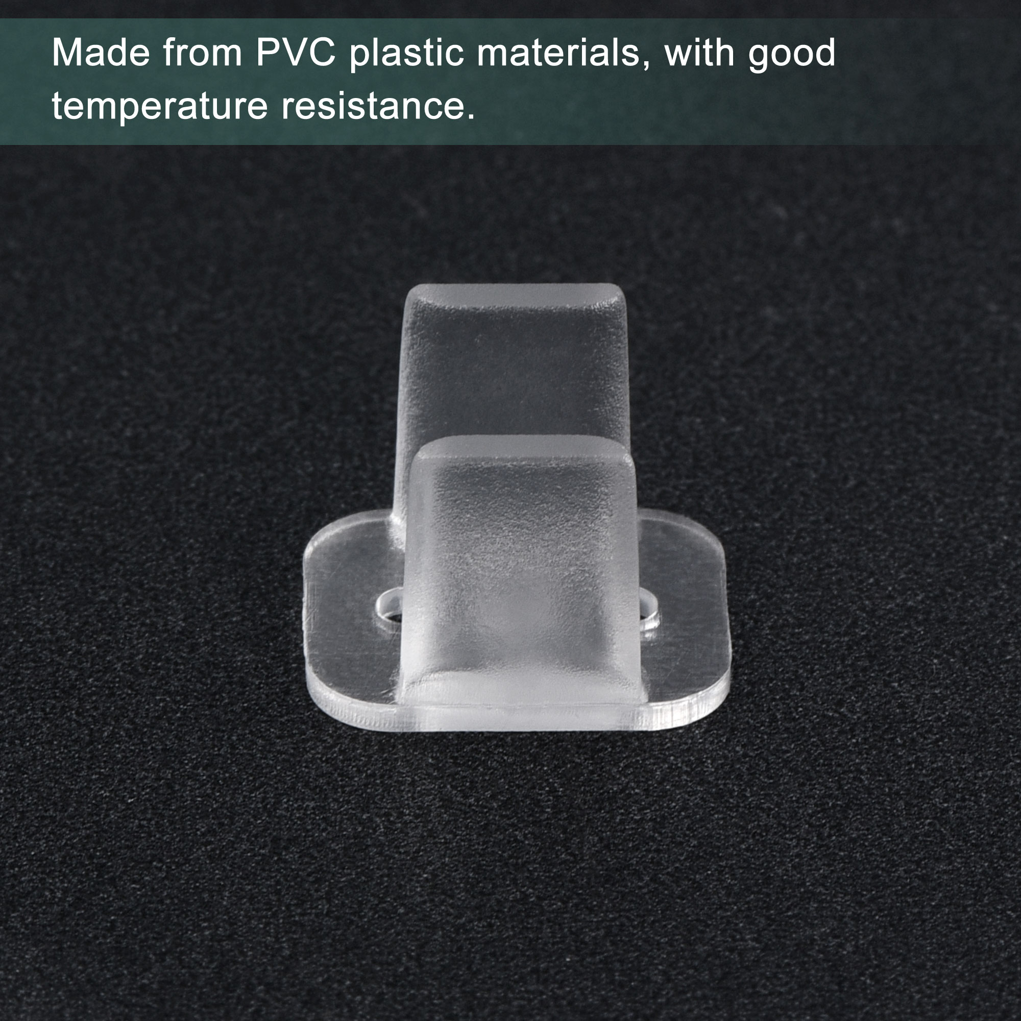 Uxcell 150pcs LED Neon Mounting Clips Fixing Clamps Holder for 8mm Neon LED Strip