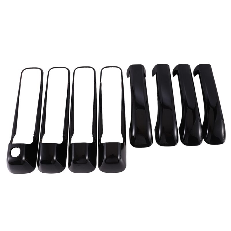 Gloss Shiny Black Protect Door Handle Cover Accessories 4 Doors for -18 Dodge Ram 1500 2500 3500: Default Title