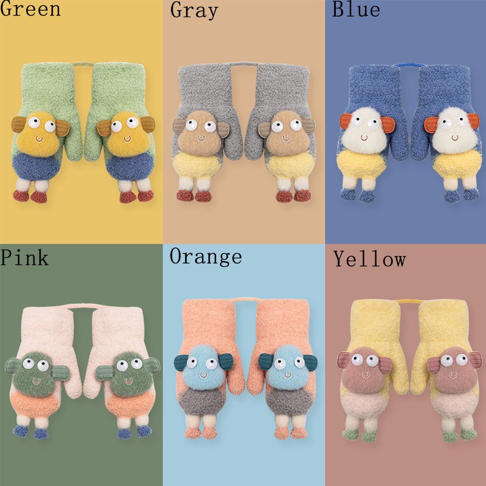 Jongen Meisje Baby Peuter Kinderen Kids Leuke Winter Gebreide Handschoenen Wanten Dikker Wanten