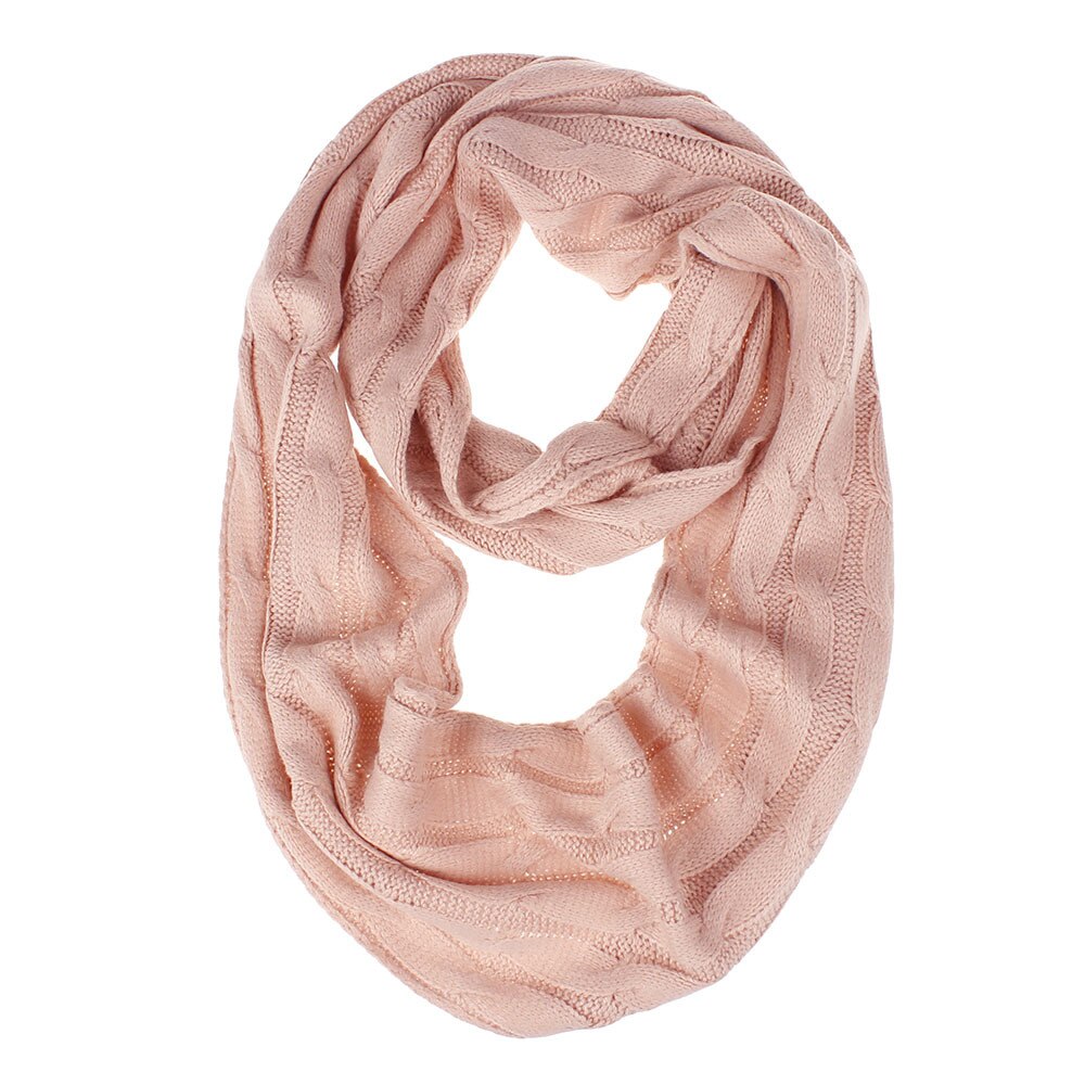 Winter Cable Ring Scarf Women Knitting Infinity Scarves Knitted Warm Neck Circle Scarf Cowl Neck Long Scarf Shawl: 5