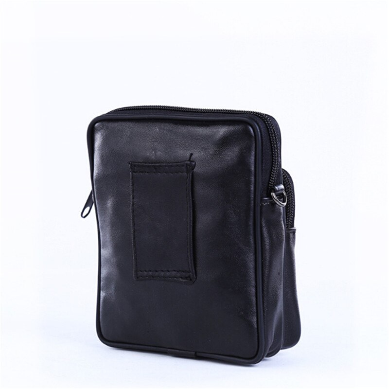 sac à bandoulière Portable voyage Style européen sacs à bandoulière en cuir PU Mini Ipad sac pour hommes noir
